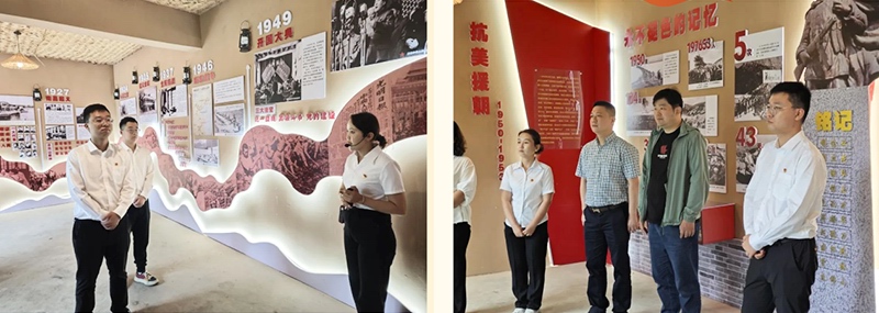 參觀（guān）張家港（gǎng）市援建提（tí）克（kè）阿熱克鎮闊那桑村（cūn）紅色教育基地